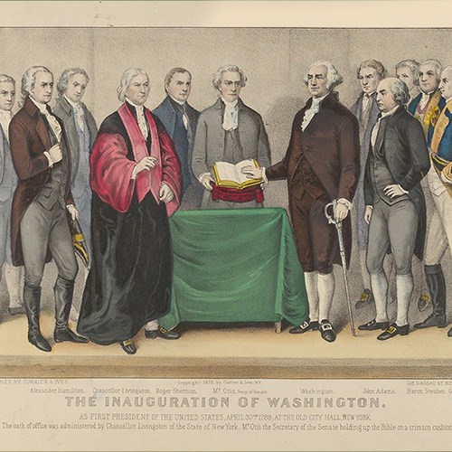 The inauguration of George Washington